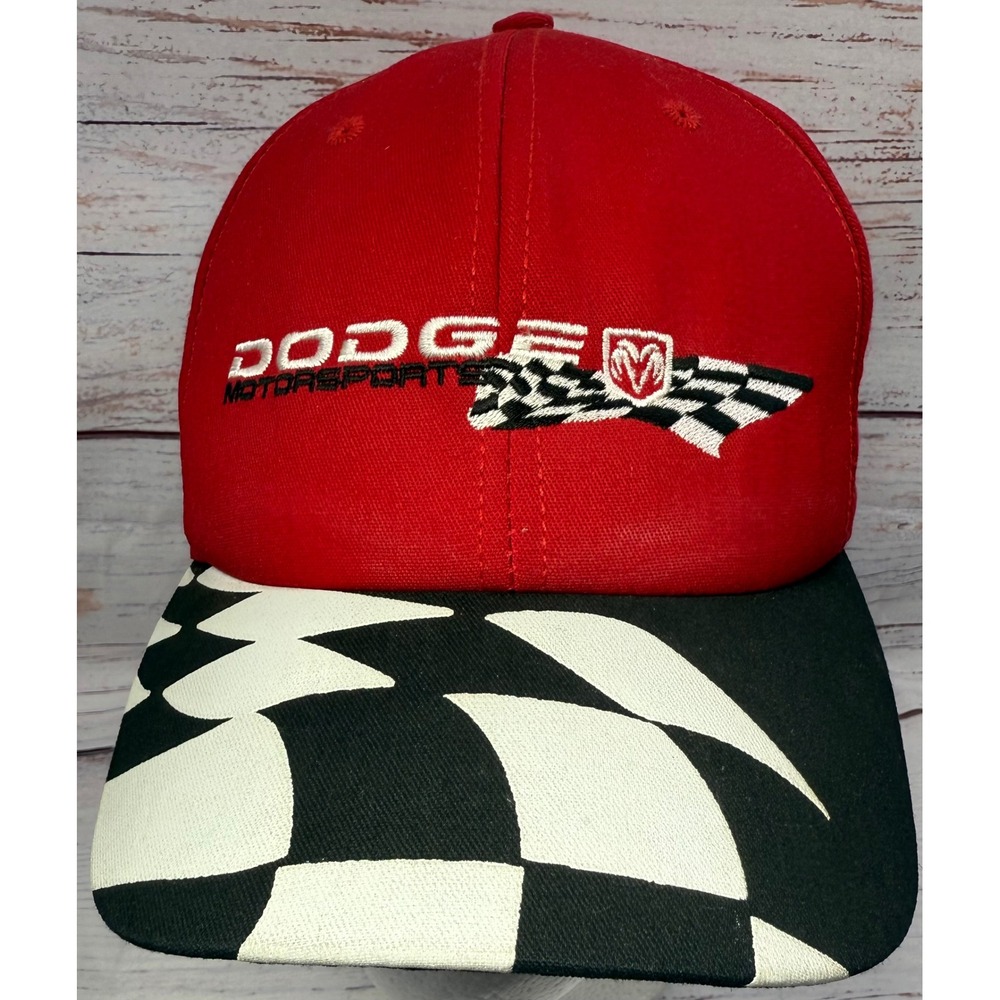 Vintage Dodge Motorsports Dodge Different Snapback Hat Cap Racing Men Red Black